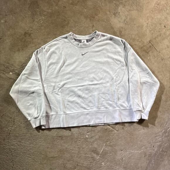 Nike Cropped Center Swoosh Sweatshirt - Picture 3 of 8